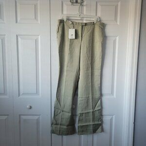 NWT H&M Women's Work Career Trouser Viscose Flare Size 10 Beige